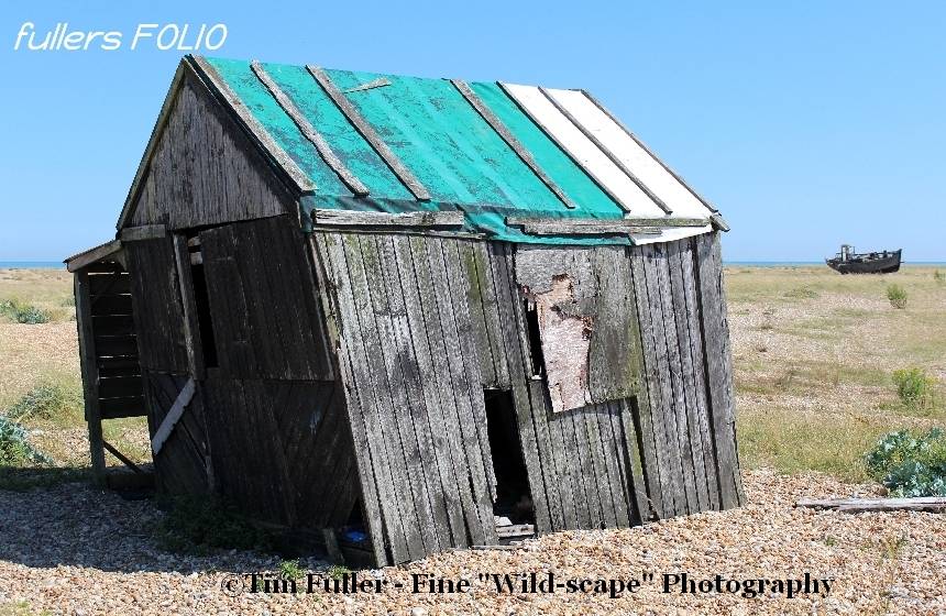 Wooden Fishermans Shed on Dungeness Beach